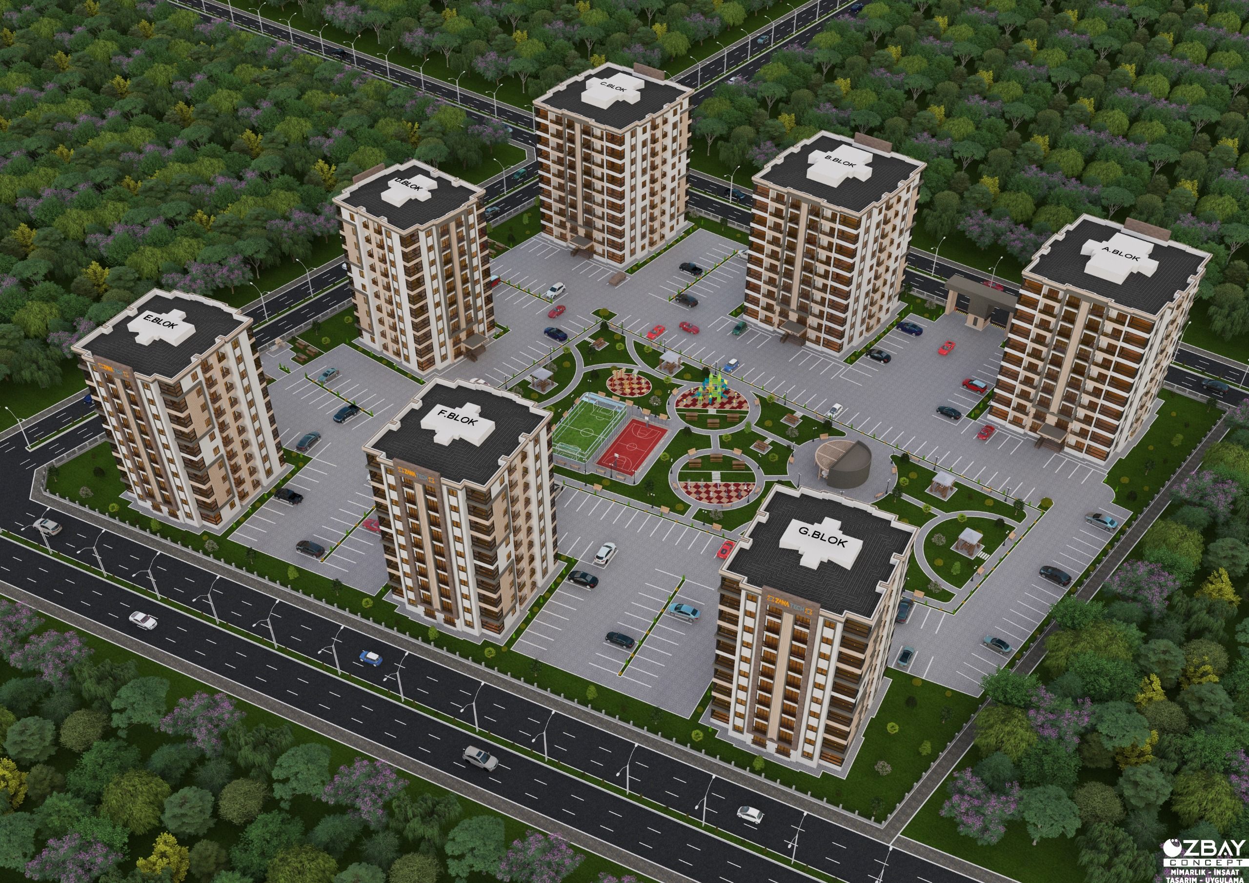 MAKROLIFE DEN SATILIK SIFIR 3.5+1 DAİRELER