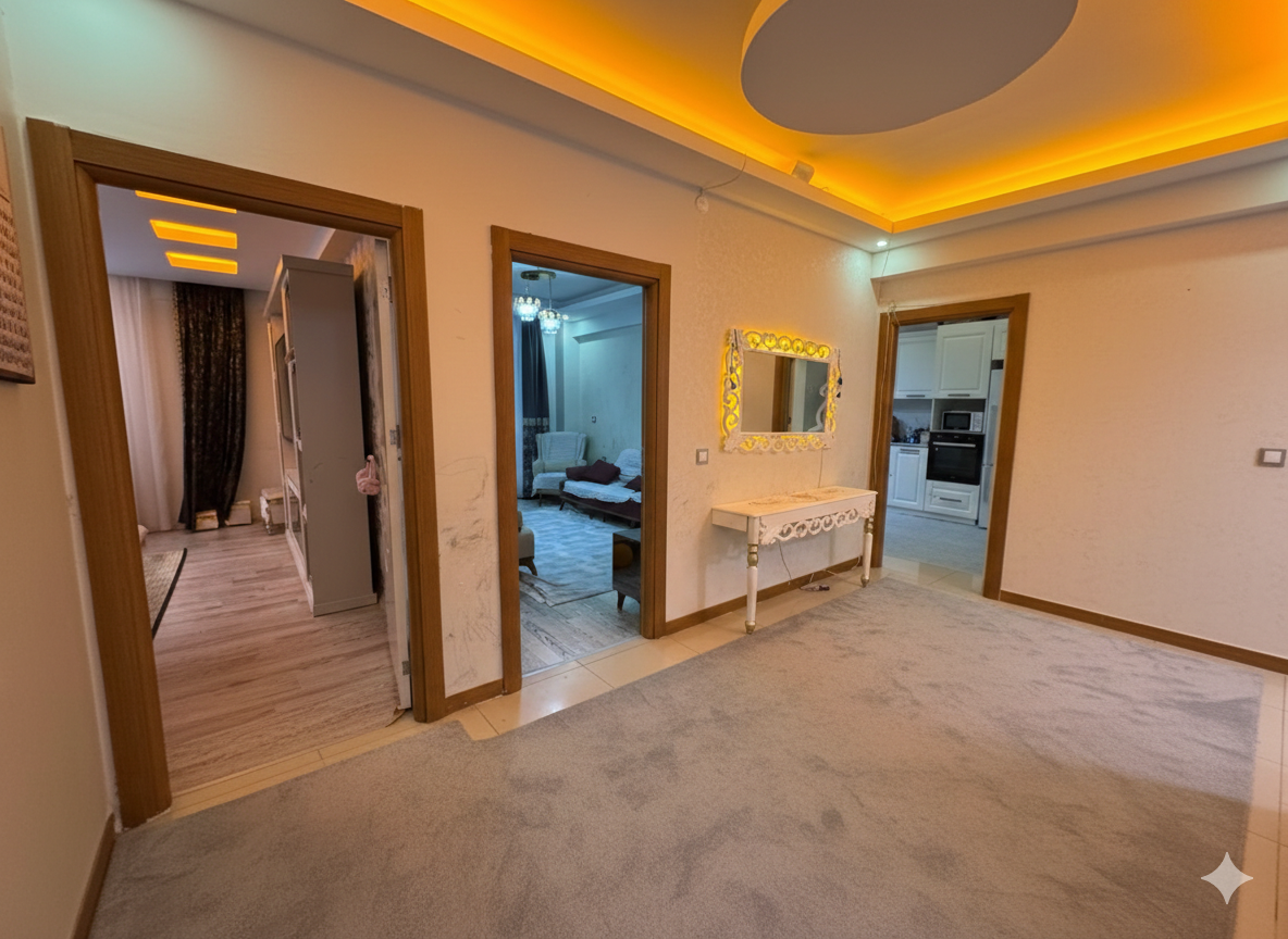 KAYAPINAR LUNA PARK ARKASINDA 4+1 LÜKS DAİREMİZ SATILIKTIR