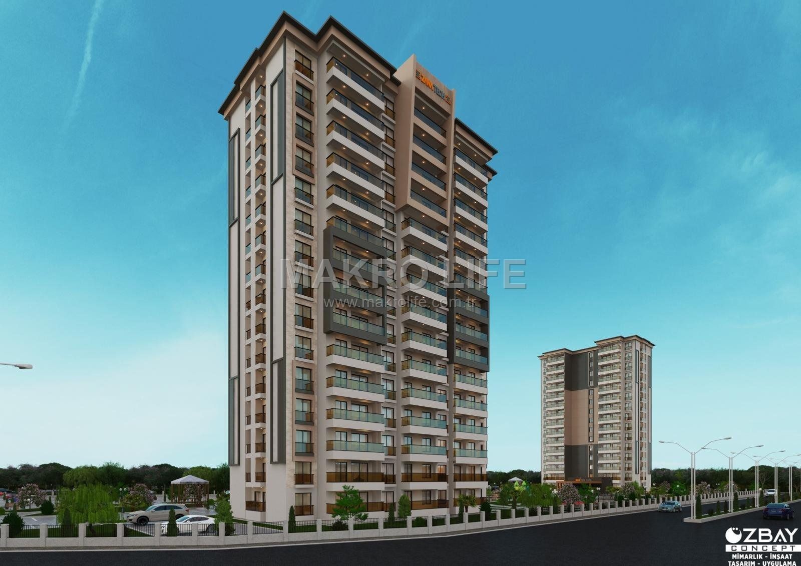 MAKROLIFE DEN SATILIK SIFIR TEMELDEN 2+1 DAİRELER