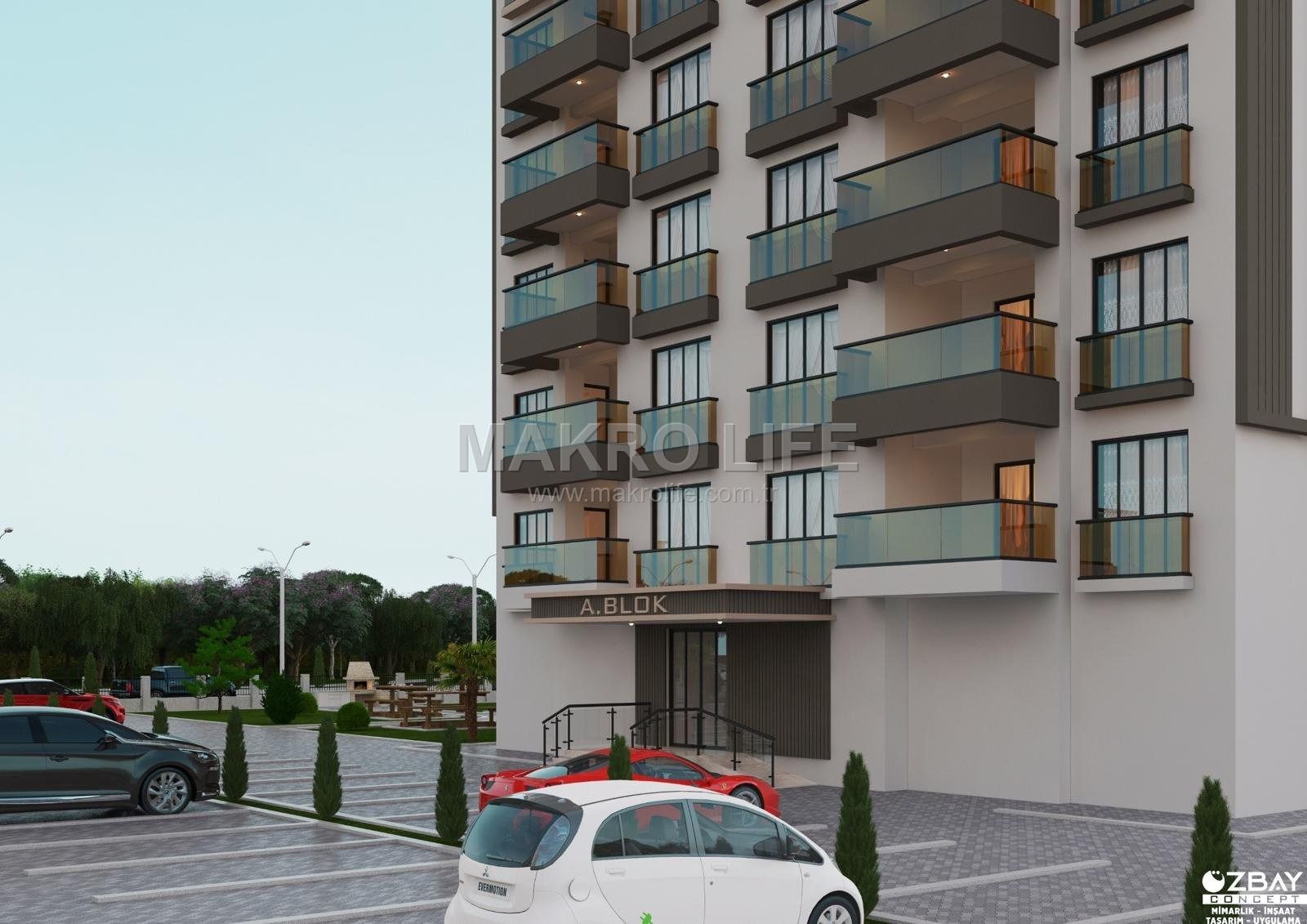 MAKROLIFE DEN SATILIK SIFIR TEMELDEN 2+1 DAİRELER