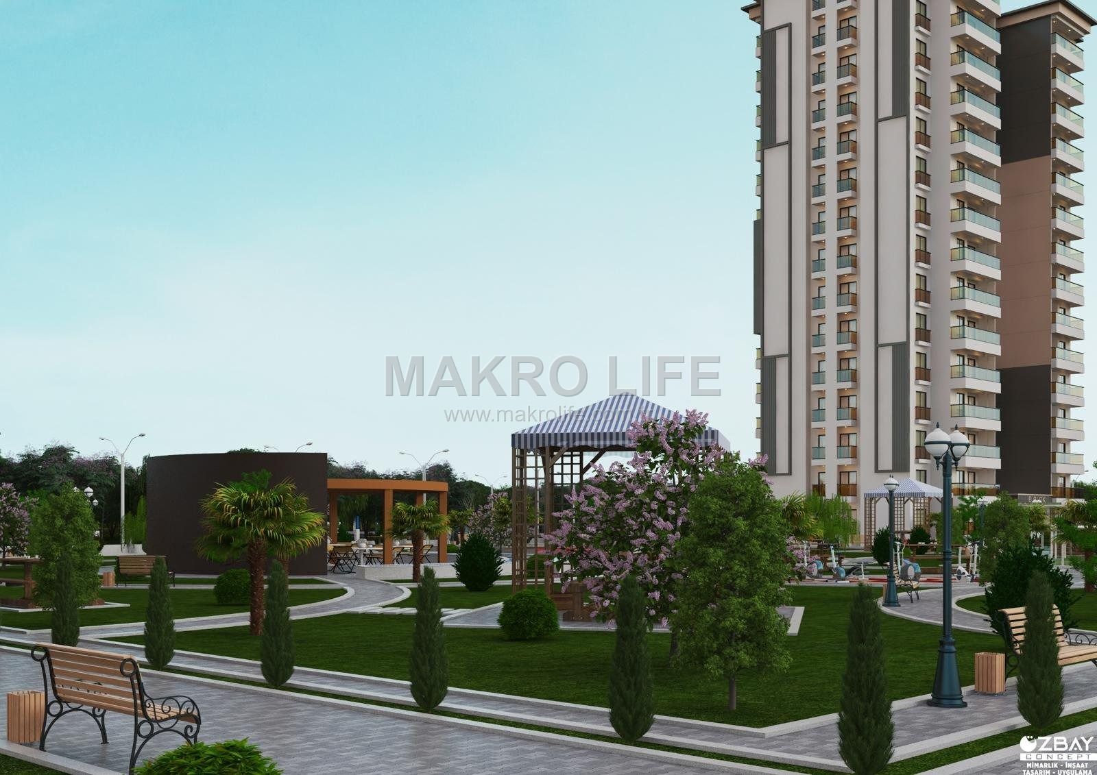 MAKROLIFE DEN SATILIK SIFIR TEMELDEN 2+1 DAİRELER