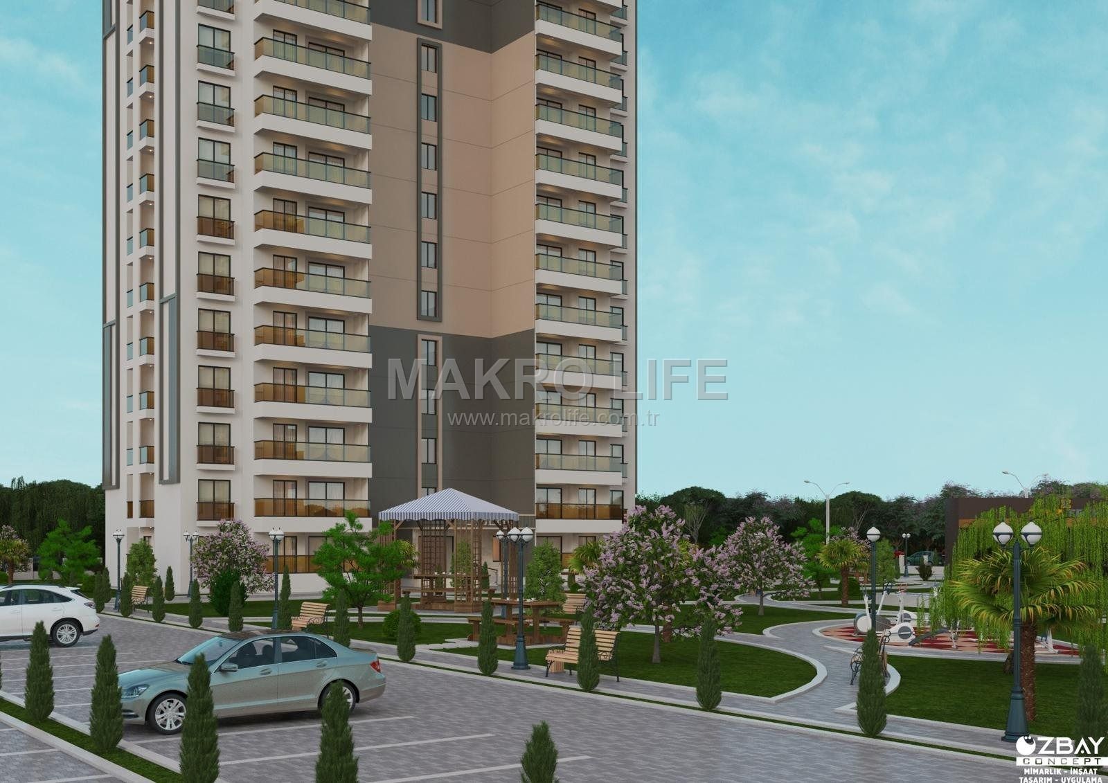 MAKROLIFE DEN SATILIK SIFIR TEMELDEN 2+1 DAİRELER