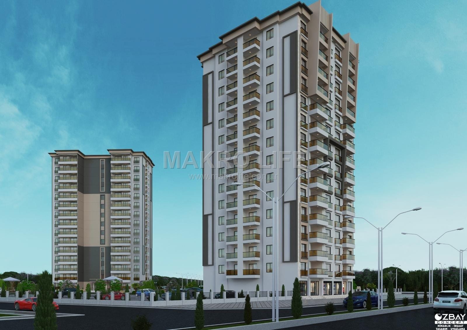 MAKROLIFE DEN SATILIK SIFIR TEMELDEN 2+1 DAİRELER
