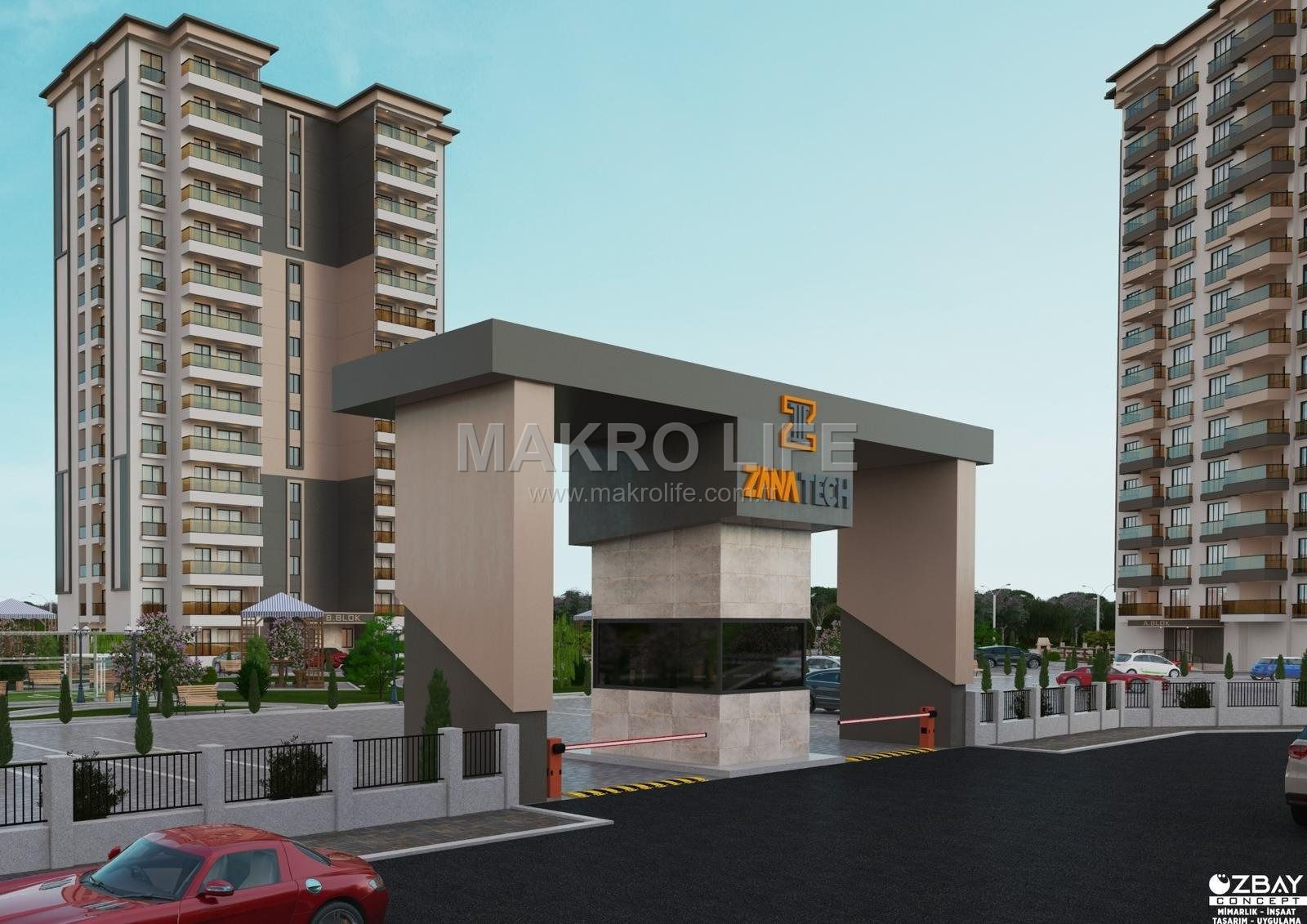 MAKROLIFE DEN SATILIK SIFIR TEMELDEN 2+1 DAİRELER