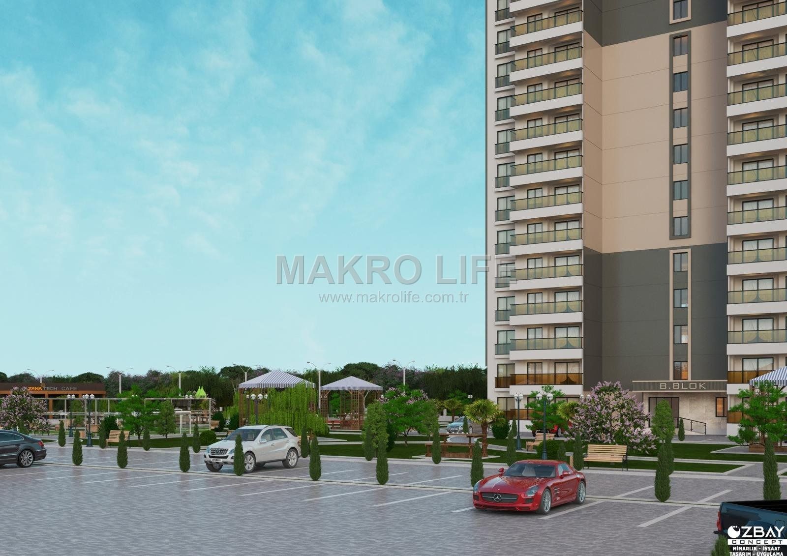 MAKROLIFE DEN SATILIK SIFIR TEMELDEN 2+1 DAİRELER